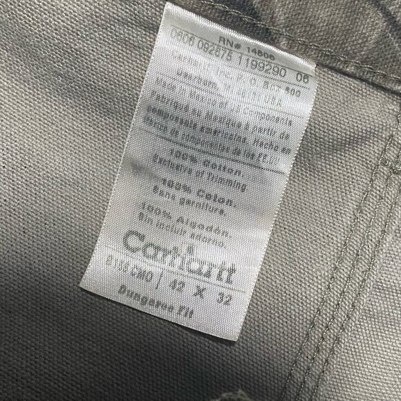 Vintage Carhartt Realtree Hardwood Camo B158 CMO Dungaree Fit Pants Jeans 42x32 - Picture 5 of 8